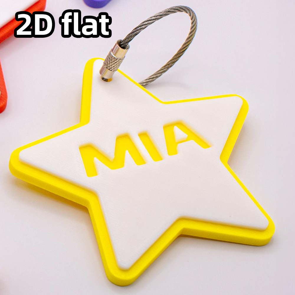 3D Printing Laser Cutting - 1 szt. Personalizowany brelok z imieniem,