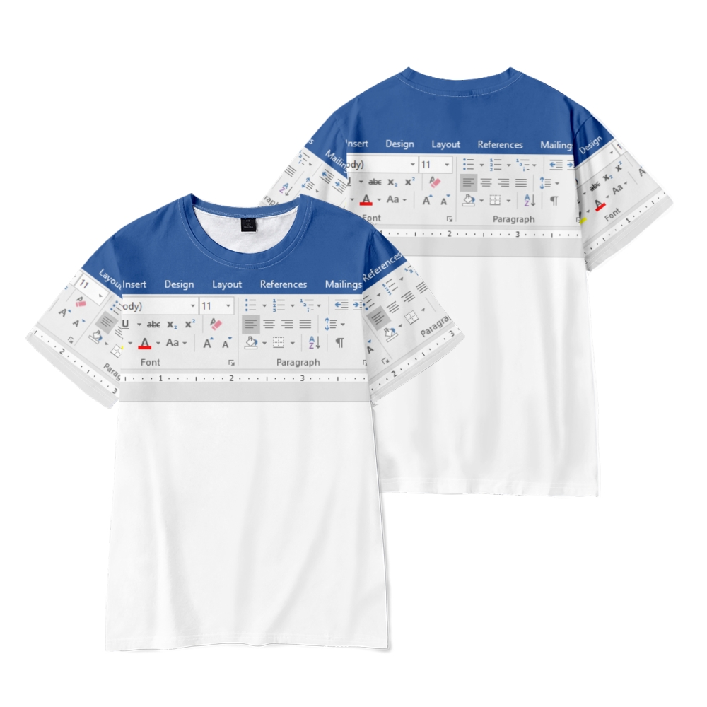 3D Printing Design Software - Koszulka 3D Casual Excel dla Kobiet