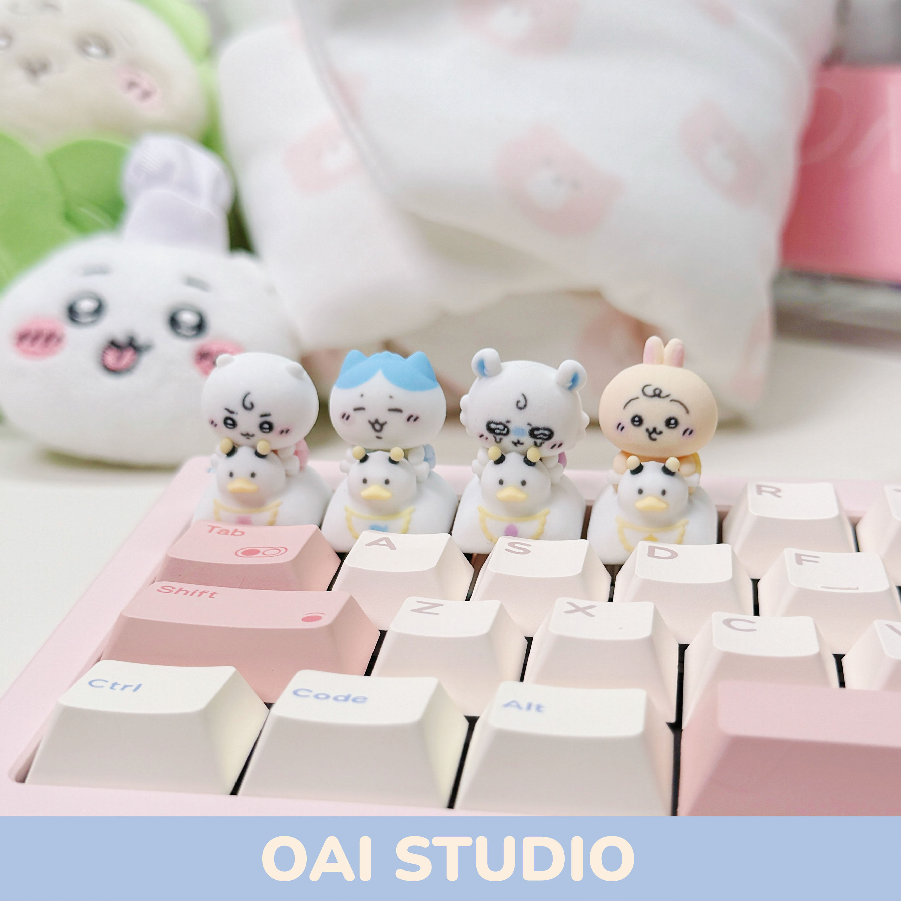 3D Printing Keyboard - Urocze klawisze Momonga Chiikawa w wersji