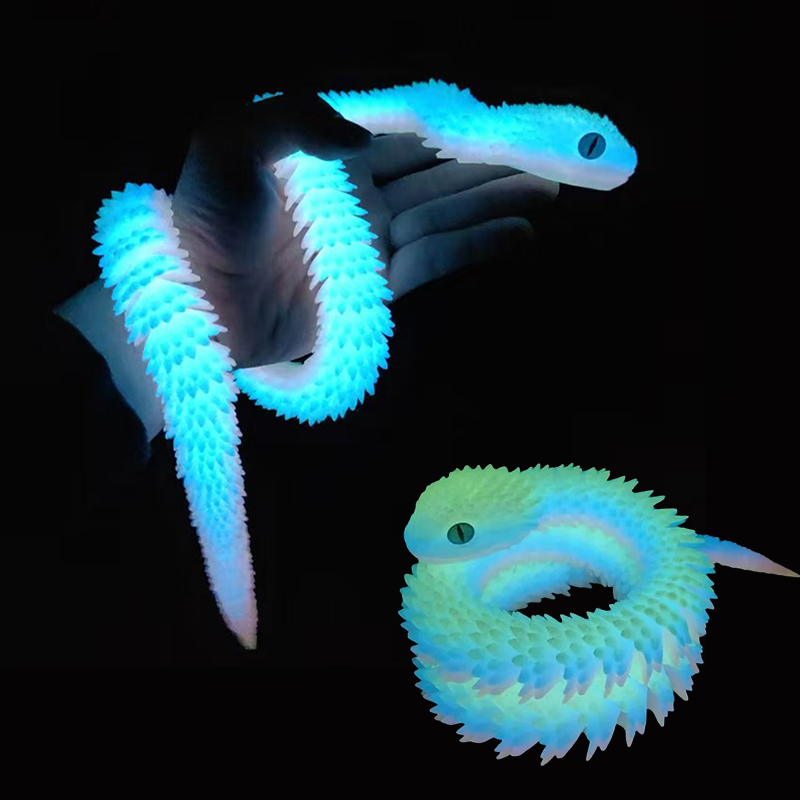 3D Printing Egg - Wąż 3D Drukowany Świecący Ruchome Stawy