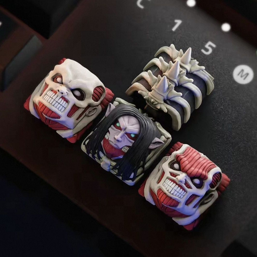 3D Printing Keyboard - Nowy zestaw keycapów Attack on Titan,
