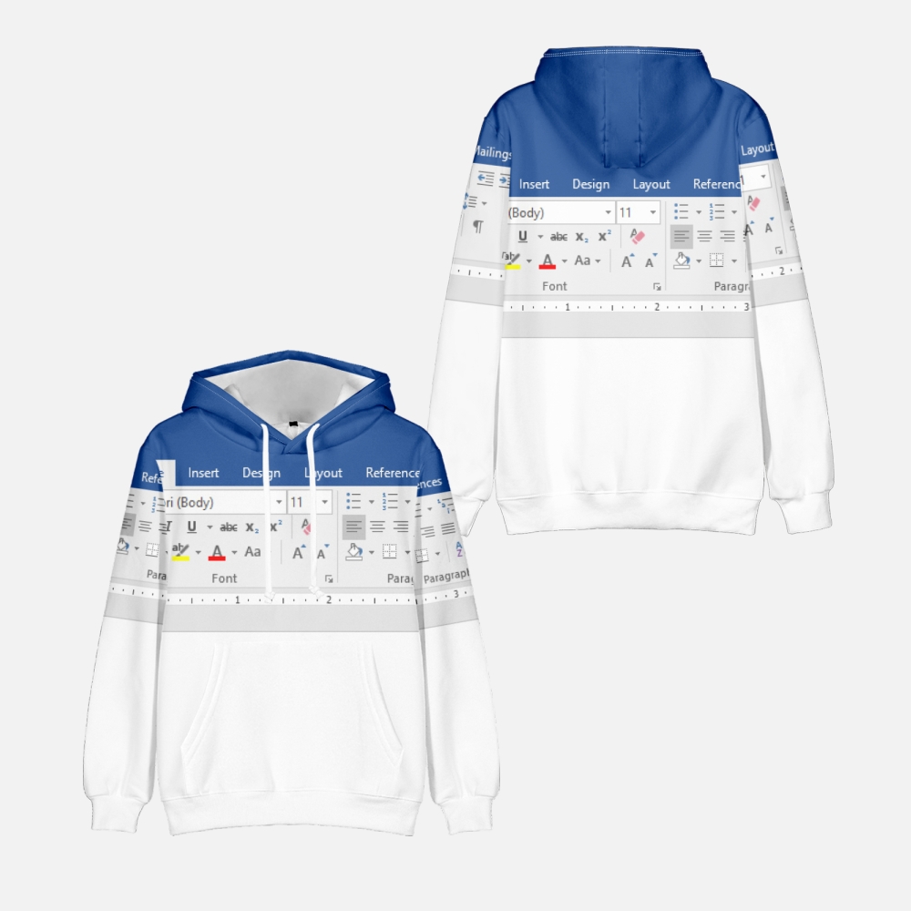 3D Printing Design Software - Bluza z kapturem Casual Excel dla