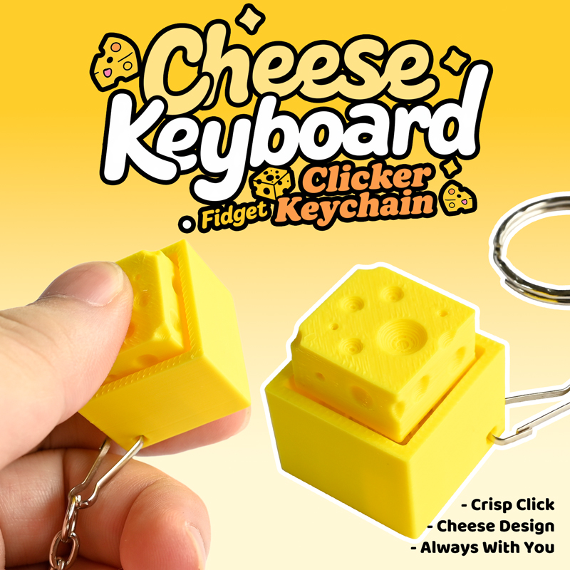 Drukowany w 3D serowy brelok d – 3D Printing Keyboard recenzja i cena