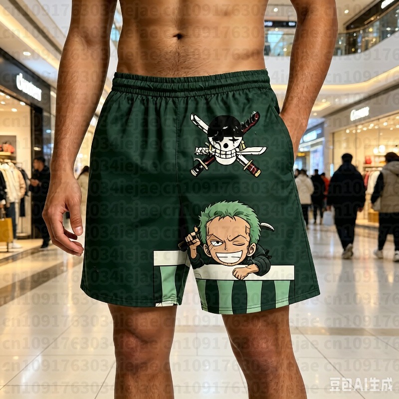 Szorty One Piece z nadrukiem 3 – 3D Printing One Piece recenzja i cena