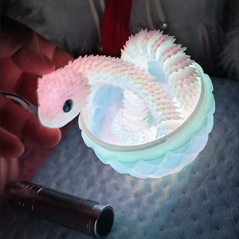 Wąż 3D Drukowany Świecący Ruch – 3D Printing Egg recenzja i cena