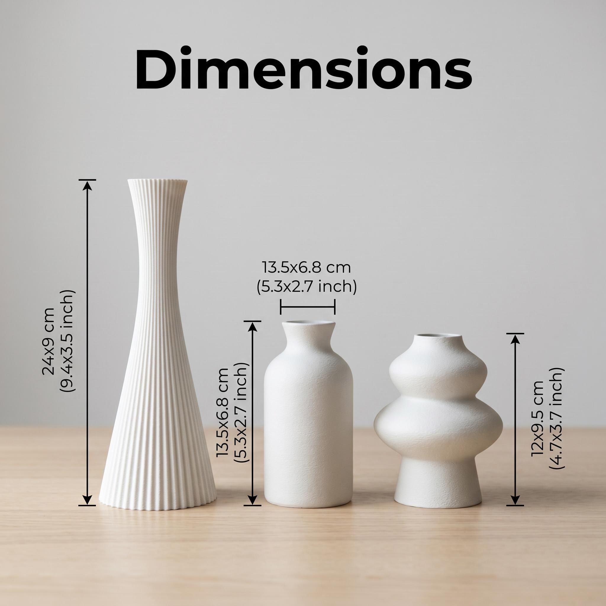 3-częściowy zestaw matowych, m – 3D Printing Vase recenzja i cena