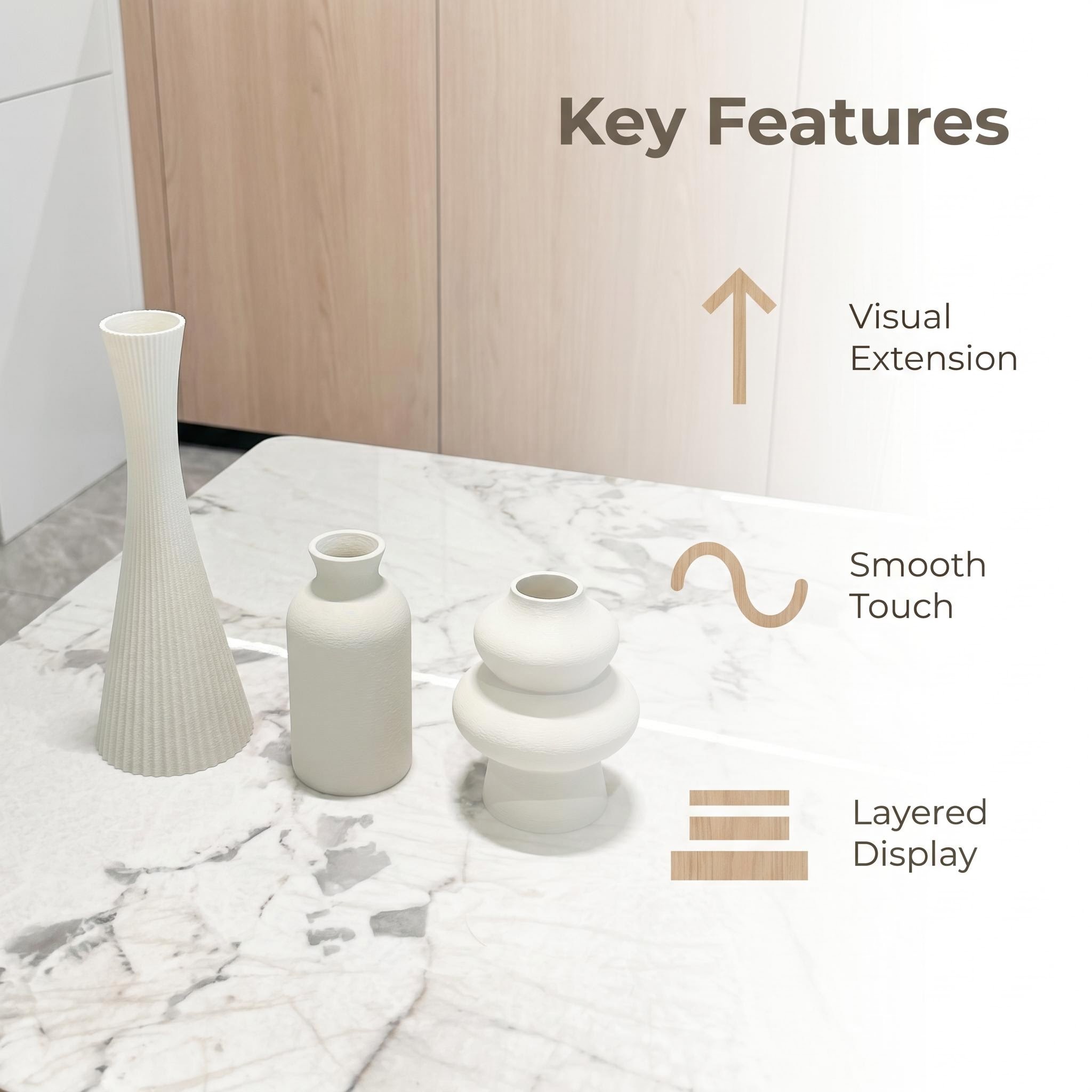 3-częściowy zestaw matowych, m – 3D Printing Vase recenzja i cena