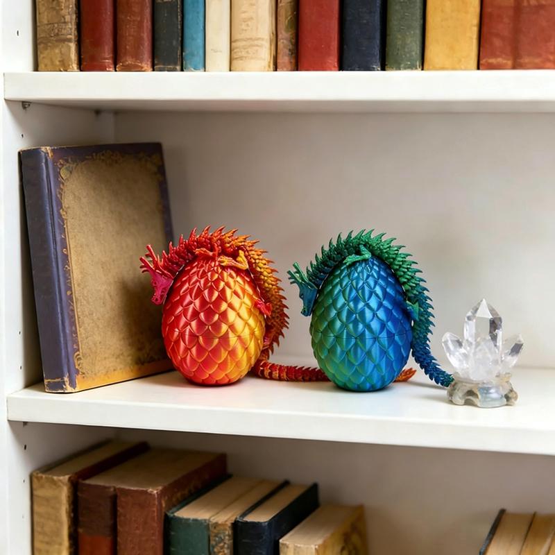 Figurka smoka z ruchomymi staw – 3D Printing Egg recenzja i cena
