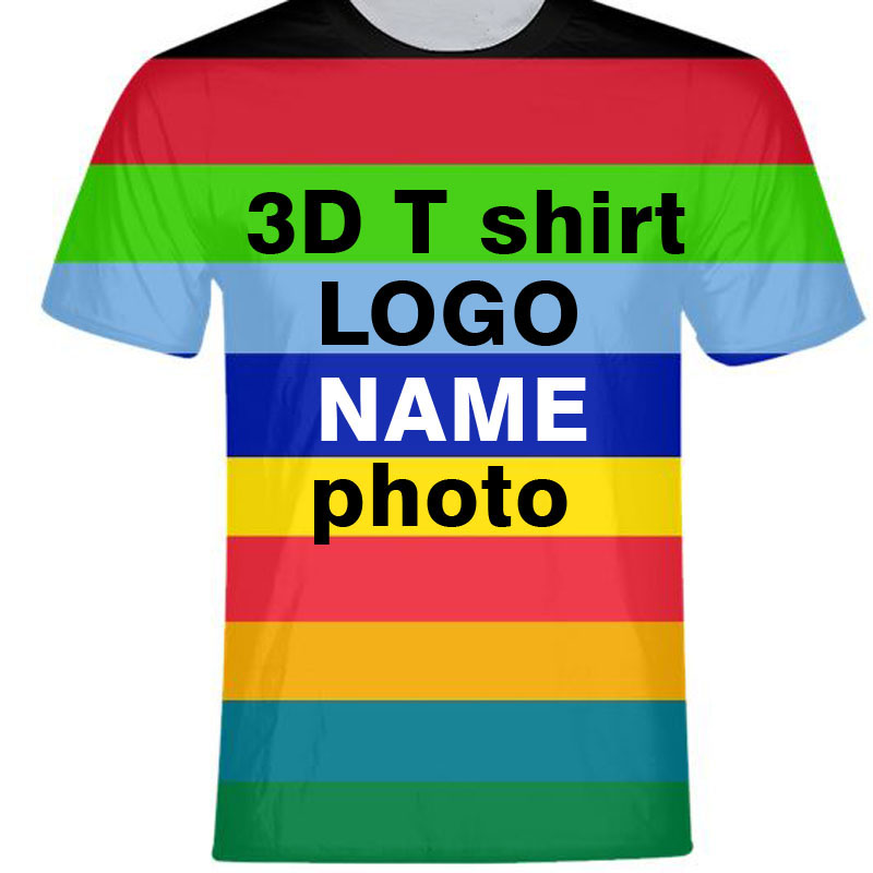 3D młodzieży t shirt męski bez – 3D Printing Logo recenzja i cena